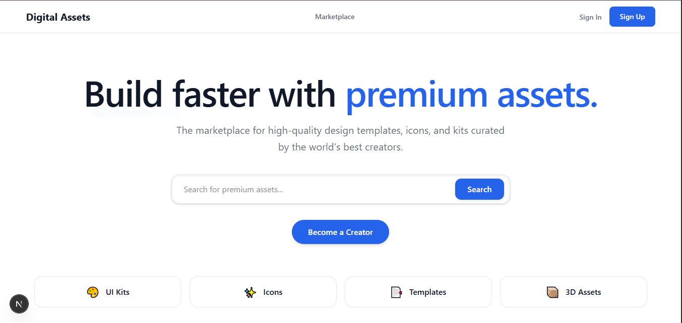 Digital Assets Marketplace