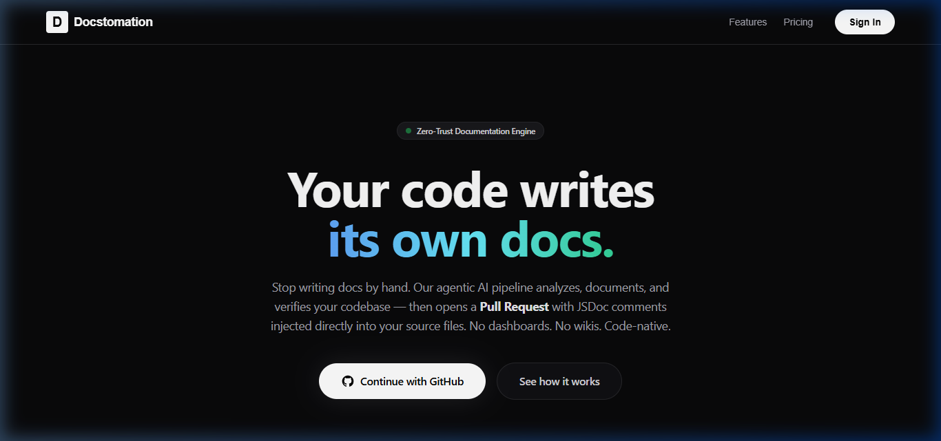 Docstomation - Zero-Trust Documentation Engine