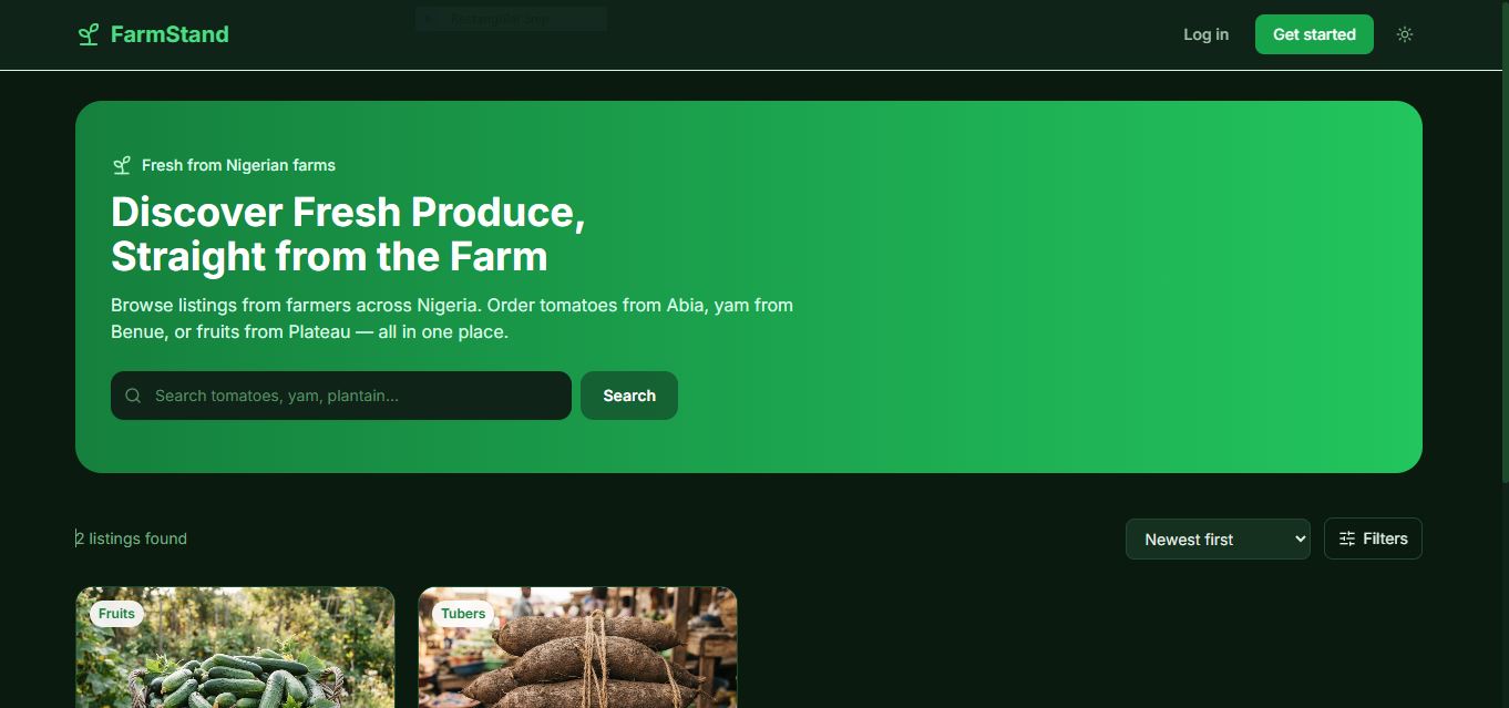 FarmStand - Nigerian Farm Produce Marketplace
